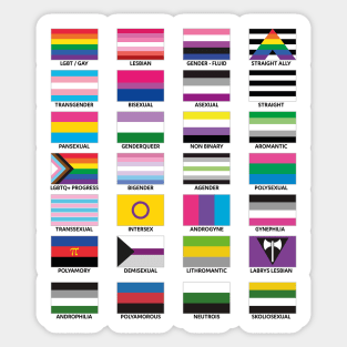 LGBT FLAGS Sticker